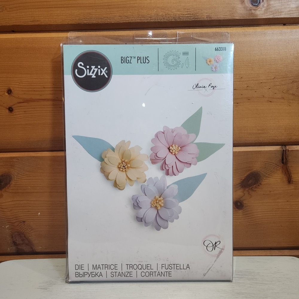 Sizzix Bigz Plus 3D Daisy Flower Embellish #663318 Cuts fabric! by Olivia Rose